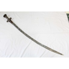 Antique Sword Dagger Knife Hand Forged Steel Blade Old Handle Decorative C841